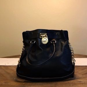 Michael Kors Hamilton Large Black Tote